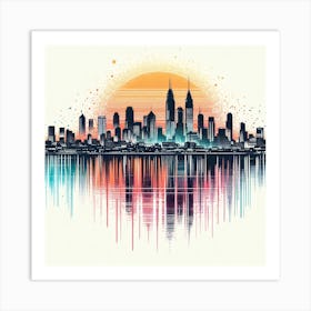 New York City Skyline 13 Art Print