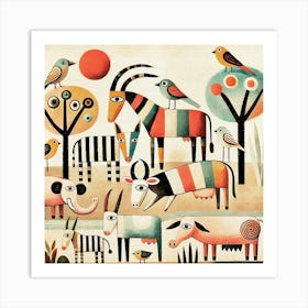 Surreal Animals 07 Art Print