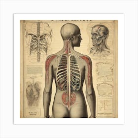 Nouveau Anatomy Series - 1 Art Print