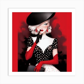 Lady's Kiss Secret Art Print