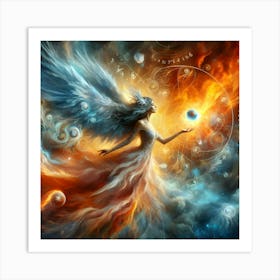 Angel Of Fire 1 Art Print