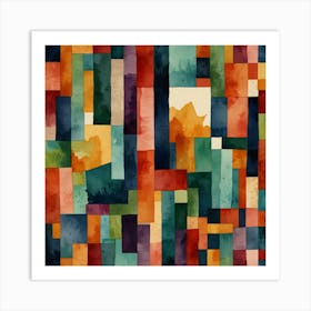 Abstract Watercolor Painting 23 Art Print