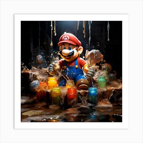 Mario Bros 19 Art Print
