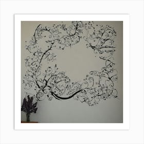 Floral Wall Decal Art Print