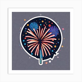 Fireworks In The Sky 12 Art Print