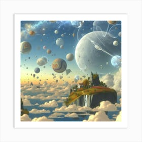 Space Landscape 17 Art Print