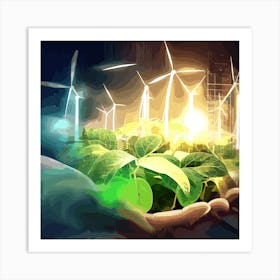 Wind Turbines Art Print