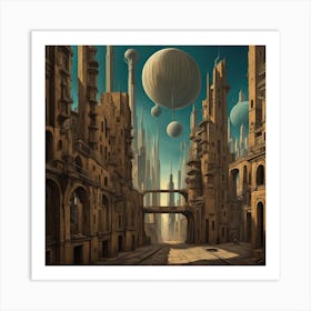 The Metaphysical Future City Art Print