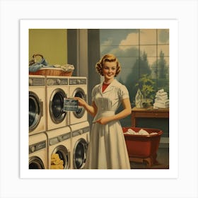 Default Default Vintage And Retro Laundry Advertising Aestethi 1 (2) Art Print