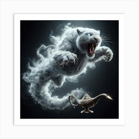 White Tiger 4 Art Print