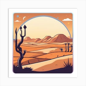 Desert Landscape 94 Art Print