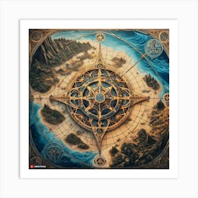 Compass 2 Art Print