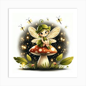 Illustration Fairy Art Print