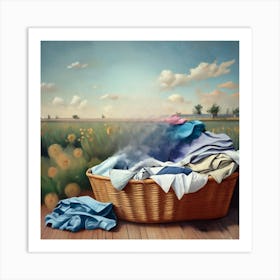 Laundry Basket  Art Print