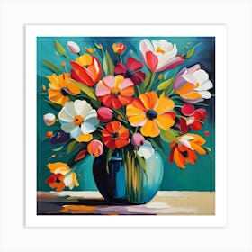 Flowers In A Vase 9 Art Print