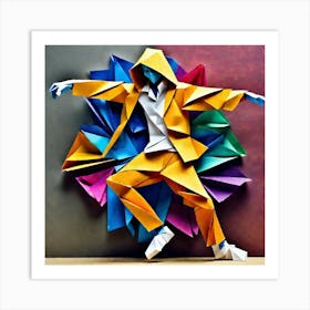 Origami Dancer 38 Art Print