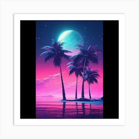 Sexy Palm Trees Art Print