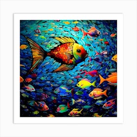 Colorful Fish Art Print