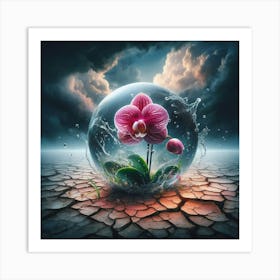 Flower In A Glass Art Print