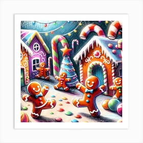 Super Kids Creativity:Christmas Gingerbread House Art Print