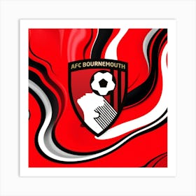 A.F.C. Bournemouth Logo Wall Arts 7 Art Print