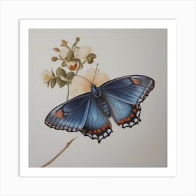 Blue Swallowtail Butterfly Art Print