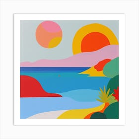 Abstract Travel Collection Anguilla 1 Art Print