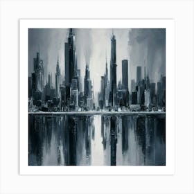 Cityscape Canvas Print Art Print