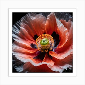 Ethereal poppy flower 7 Art Print