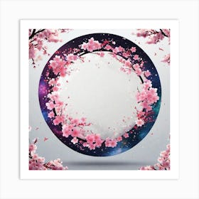 Sakura Blossom Frame Art Print