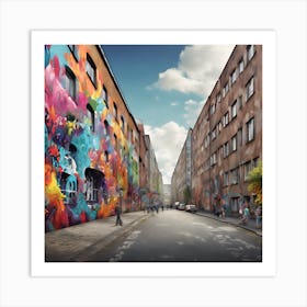 Street In Berlin Art Print