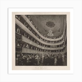 Auditorium In The Old Burgtheater, Gustav Klimt Art Print
