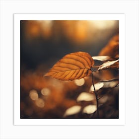 Autumn Leaf - Autumn Stock Videos & Royalty-Free Footage Art Print