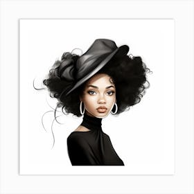 Afro Girl 1 Art Print