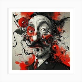 'The Clown' 2 Art Print
