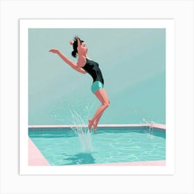 Swimming Art Print (37) Art Print