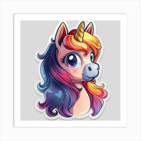 Unicorn Sticker 99 Art Print