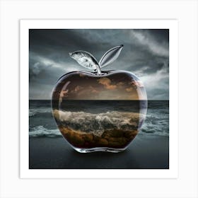 Apple On The Beach 1 Art Print