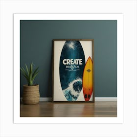 Create Your Own Surfboard Art Print