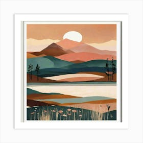 Landscape Painting Art Print