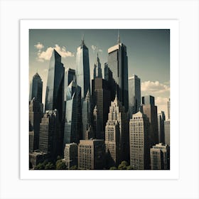 New York City Skyline 14 Art Print