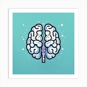 Brain Illustration Art Print