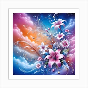 Flower Painting 1 Art Print