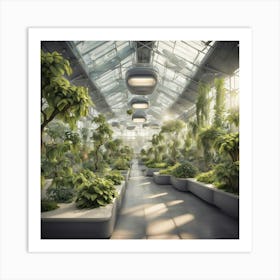 Futuristic Greenhouse 2 Art Print