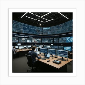 Control Room 4 Art Print