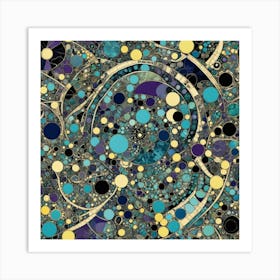 Abstract in stone and gem Art Print