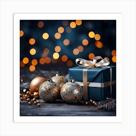 Elegant Christmas Gift Boxes Series015 Art Print