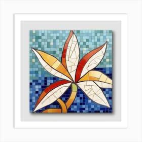 Mosaic Flower Art Print