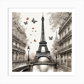 Paris Eiffel Tower 105 Art Print