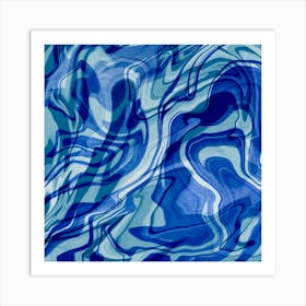 Indigo Sheet Art Print